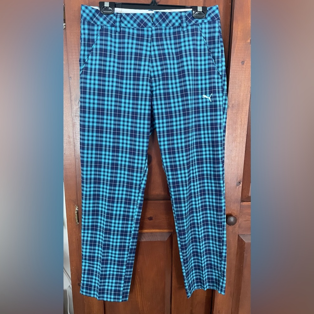 Puma plaid Tech golf pants